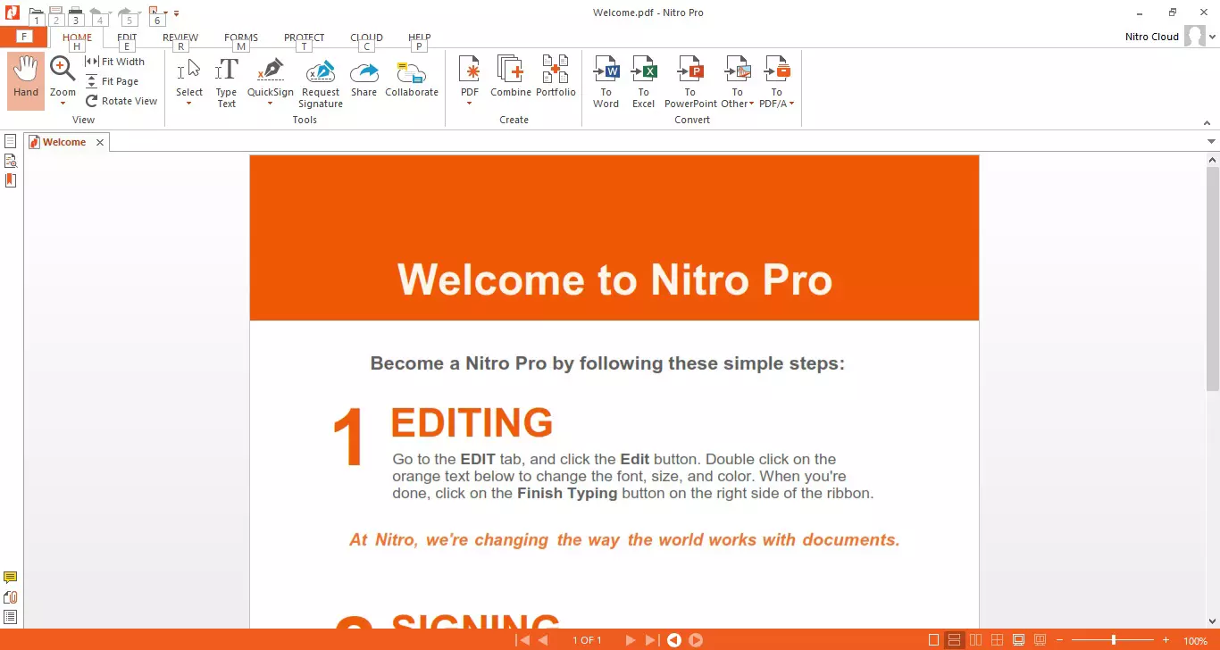 Nitro PDF Pro скачать